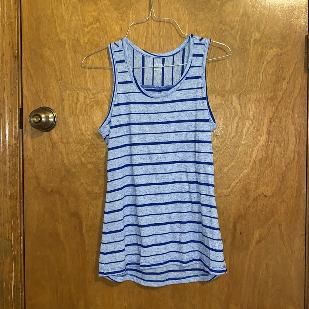 Blue Striped Tank Top